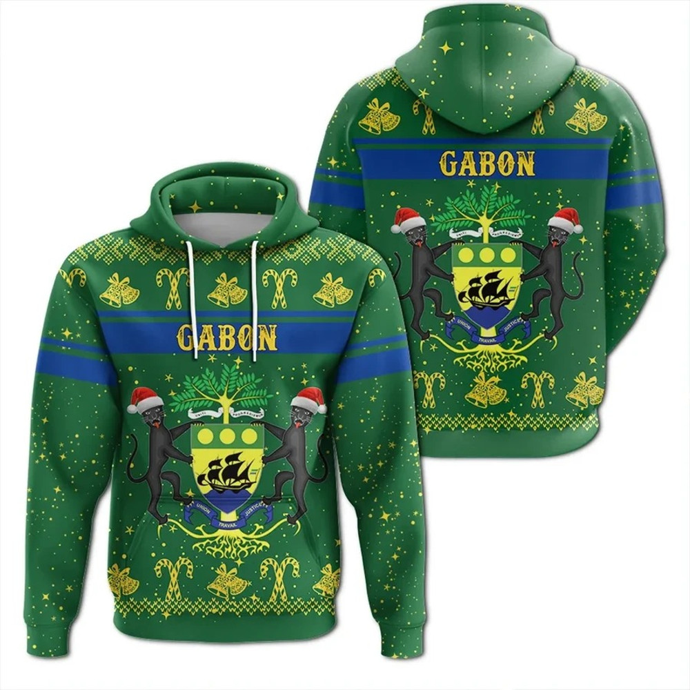 Gabon Hoodie Christmas, African Hoodie For Men Women