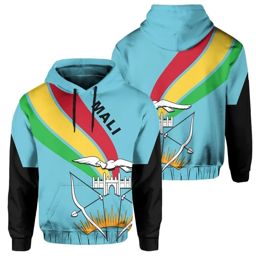 Mali Lines Hoodie, African Hoodie For Men Women