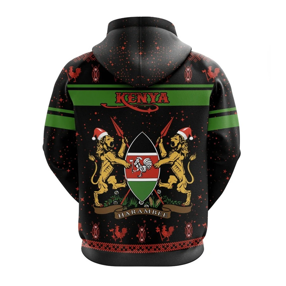 Kenya Christmas Hoodie, African Hoodie For Men Women