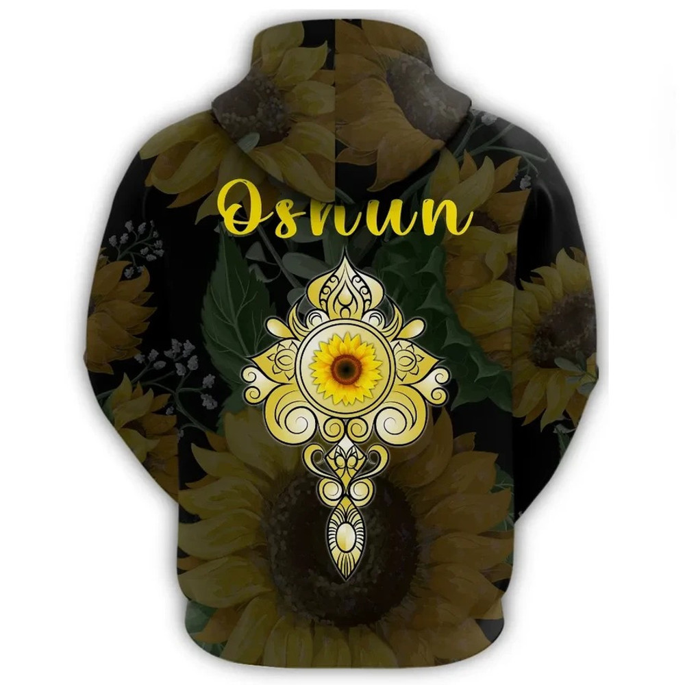 Orisha Oshun Hoodie - Sunflower, African Hoodie For Men Women