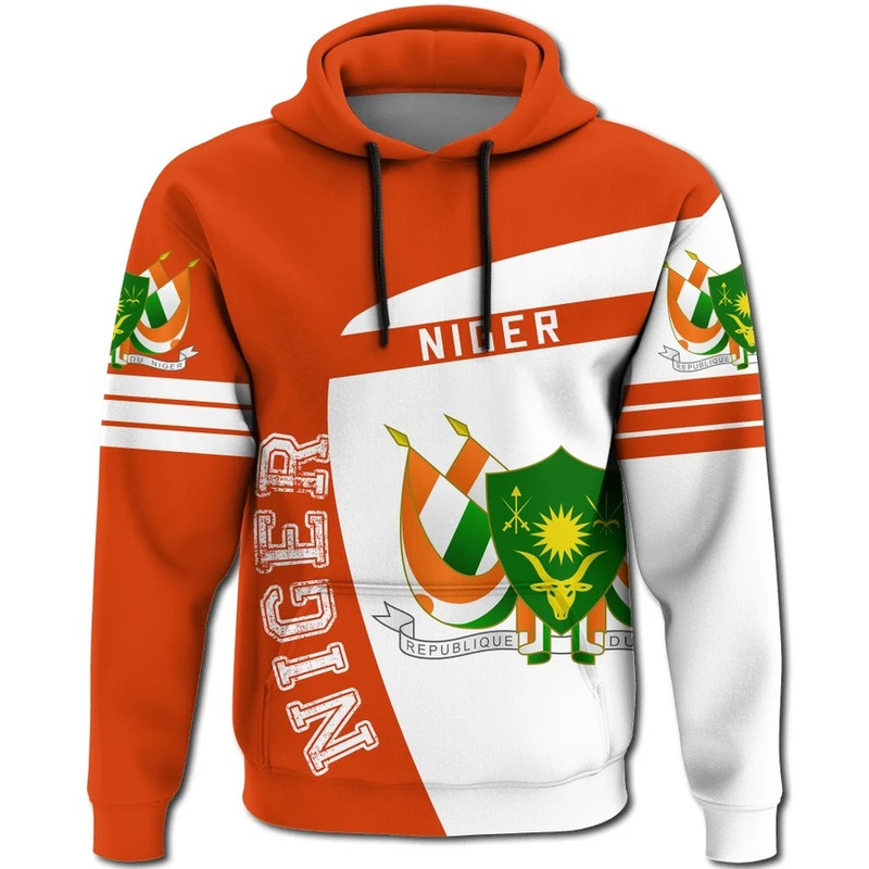 Niger Hoodie Sport Premium, African Hoodie For Men Women