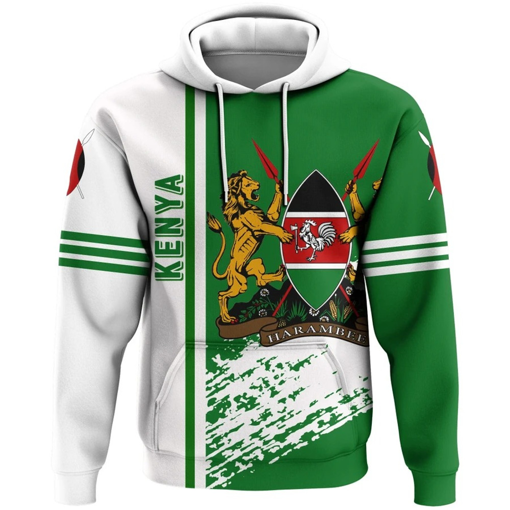 Kenya Quarter Style Hoodie, African Hoodie For Men Women