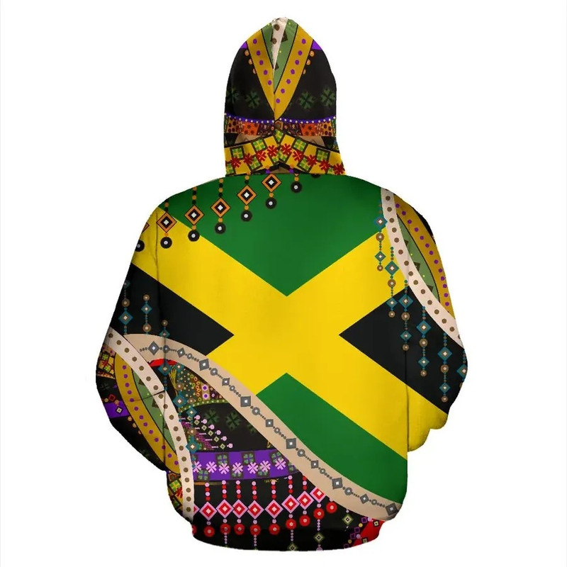 Jamaica Flag And Pattern Hoodie, African Hoodie For Men Women