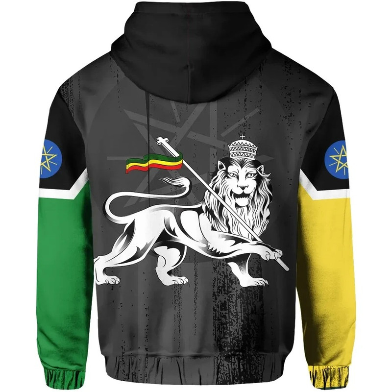 Ethiopia Lion Hoodie, African Hoodie For Men Women