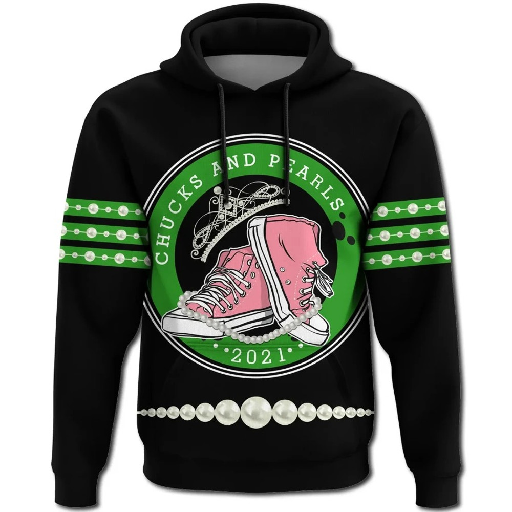 K.H Pearls 2021 Pink And Green Hoodie, African Hoodie For Men Women