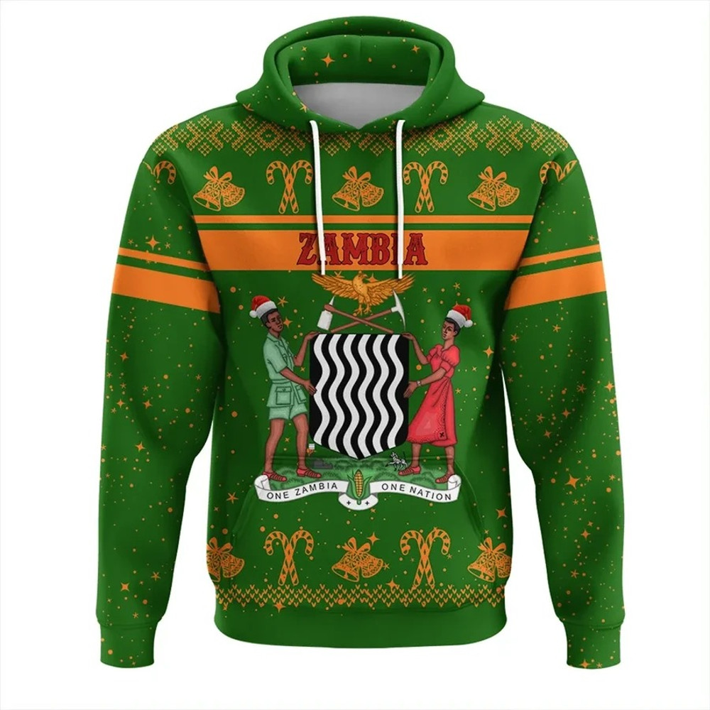 Zambia Hoodie Christmas, African Hoodie For Men Women