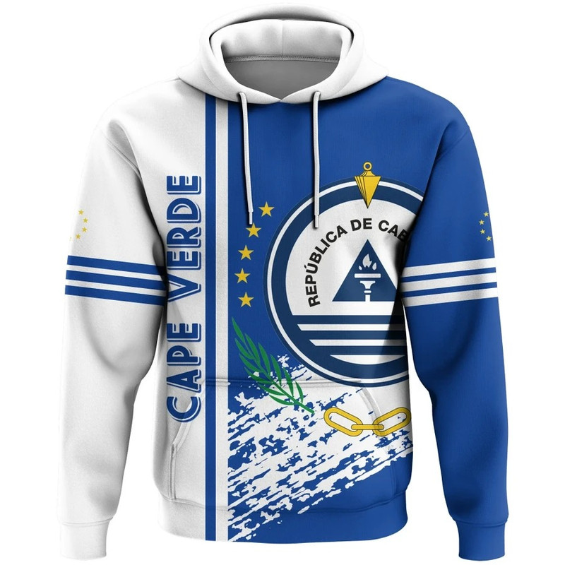 Cape Verde Quarter Style Hoodie, African Hoodie For Men Women