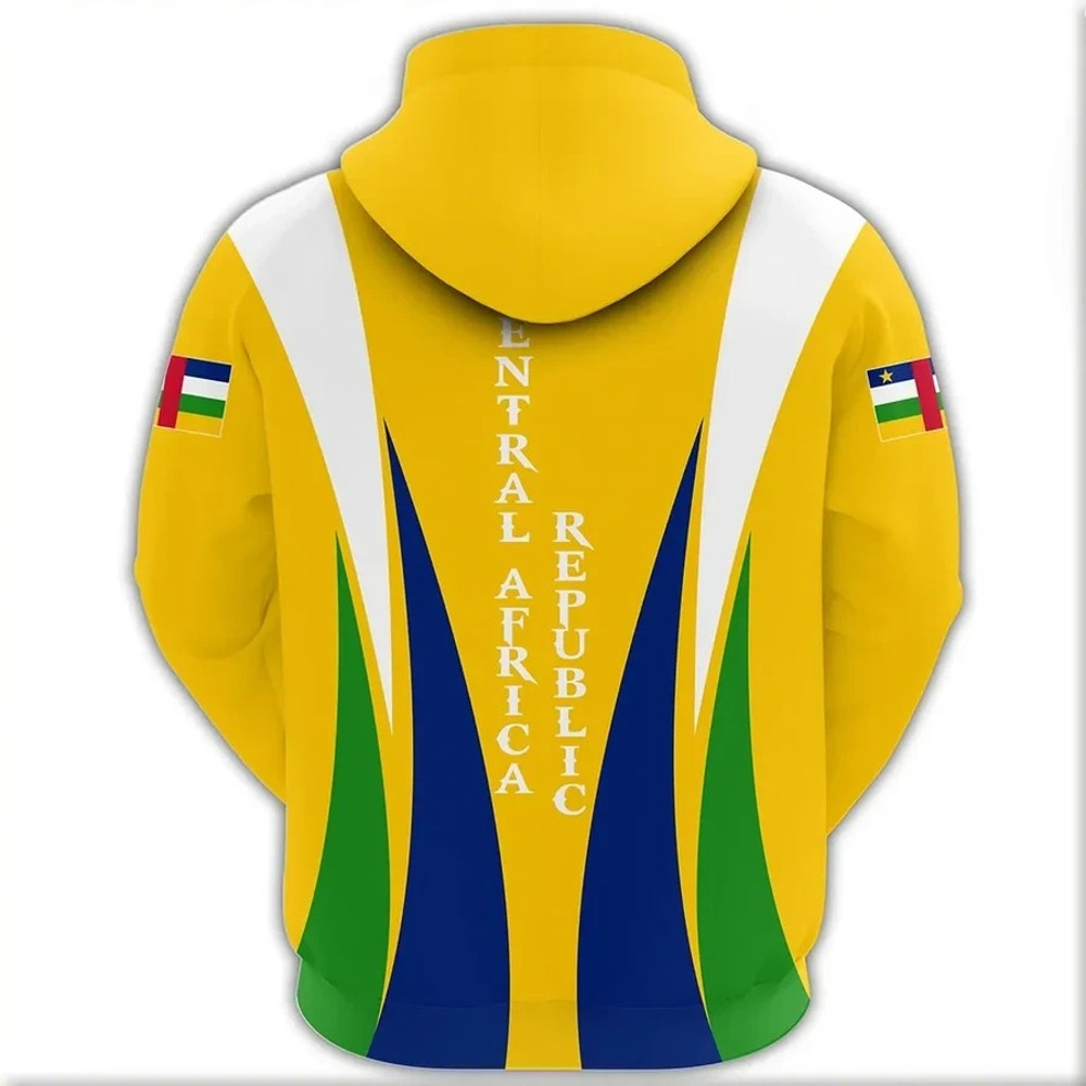 Central African Republic Hoodie - Apex Style, African Hoodie For Men Women
