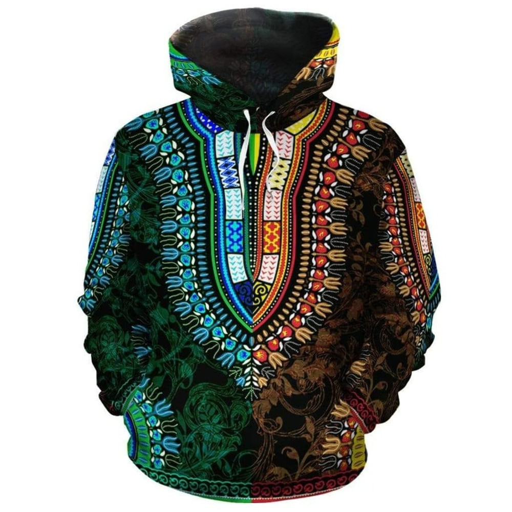 Dashiki Royal Hoodie, African Hoodie For Men Women