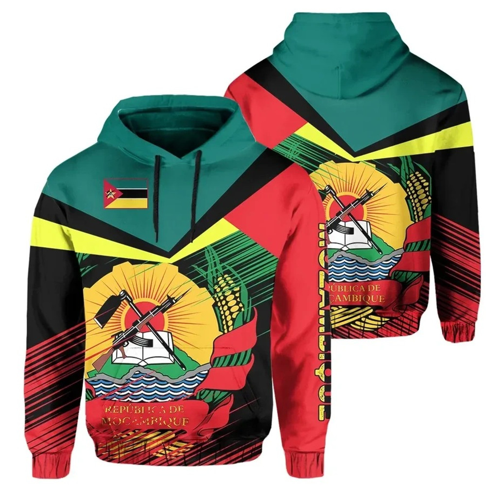 Mozambique Hoodie, African Hoodie For Men Women