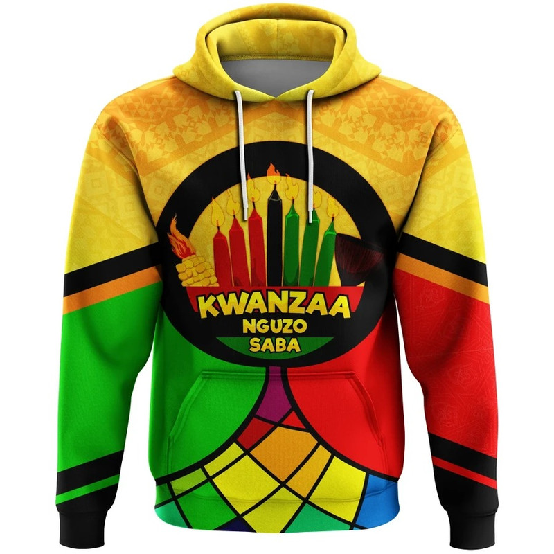 Kwanzaa Nguzo Saba Hoodie, African Hoodie For Men Women