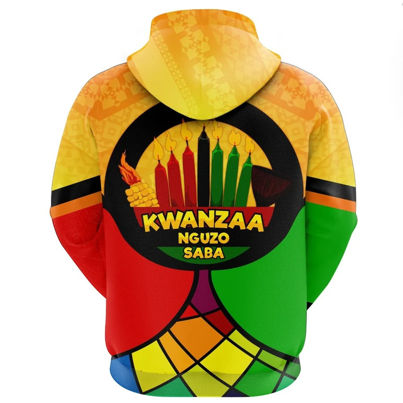 Kwanzaa Nguzo Saba Hoodie, African Hoodie For Men Women