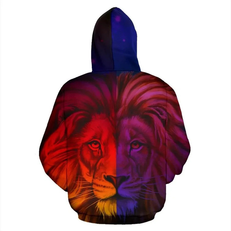 Africa King Of The Animal Lion Hoodie Blue, African Hoodie For Men Women