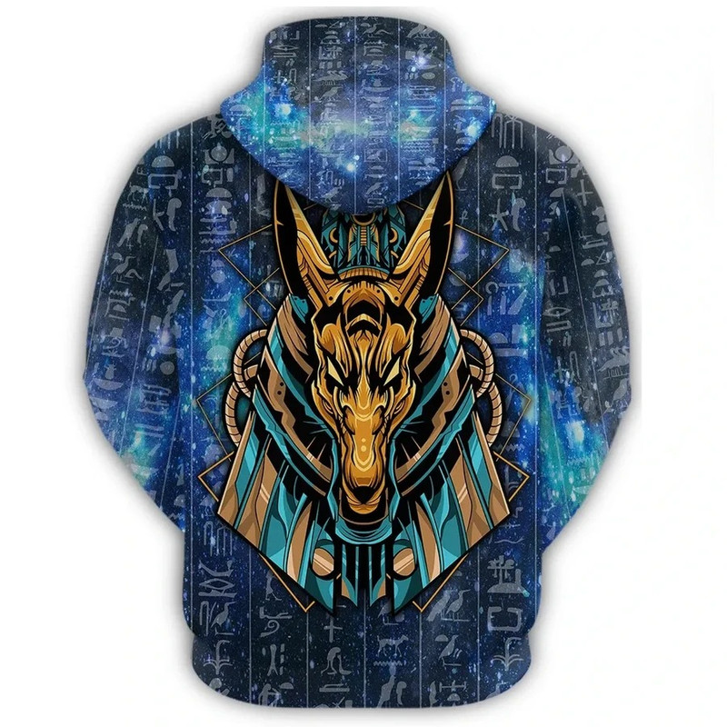 Egypt Anubis Galaxy Hoodie, African Hoodie For Men Women
