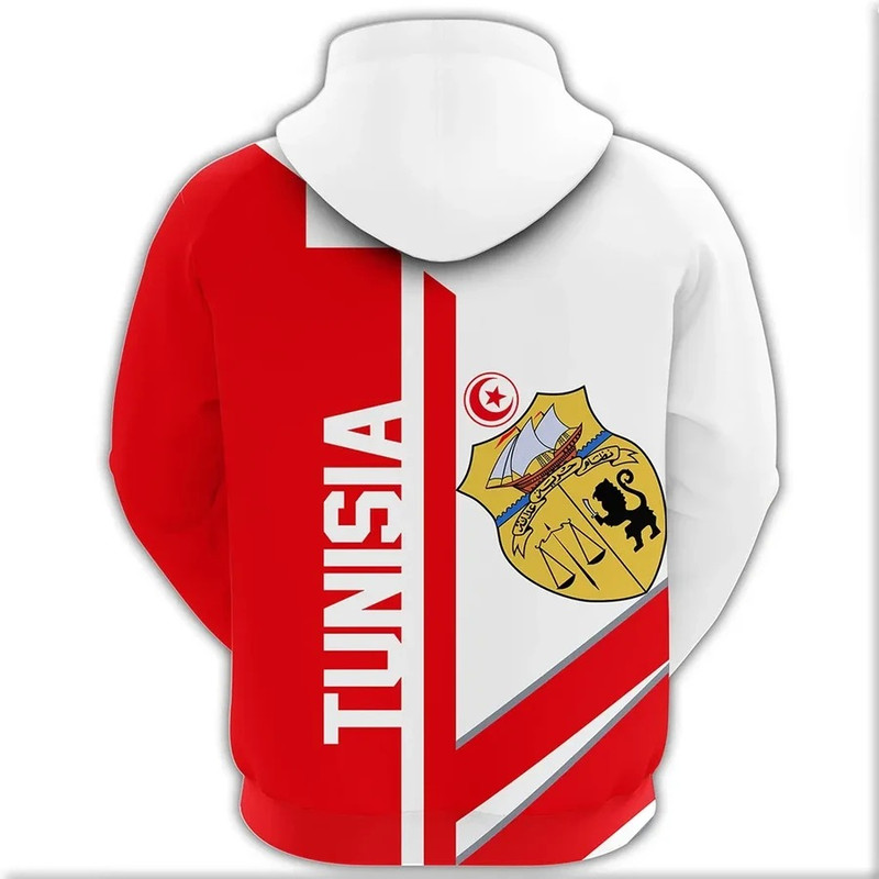 Tunisia Half Concept Hoodie, African Hoodie For Men Women