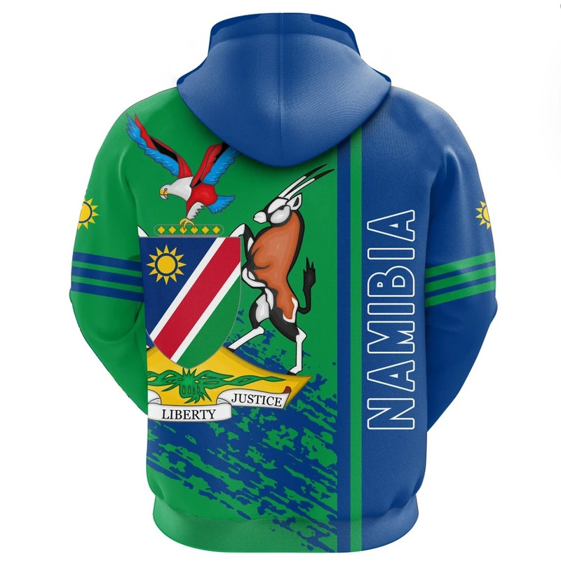Namibia Quarter Style Hoodie, African Hoodie For Men Women