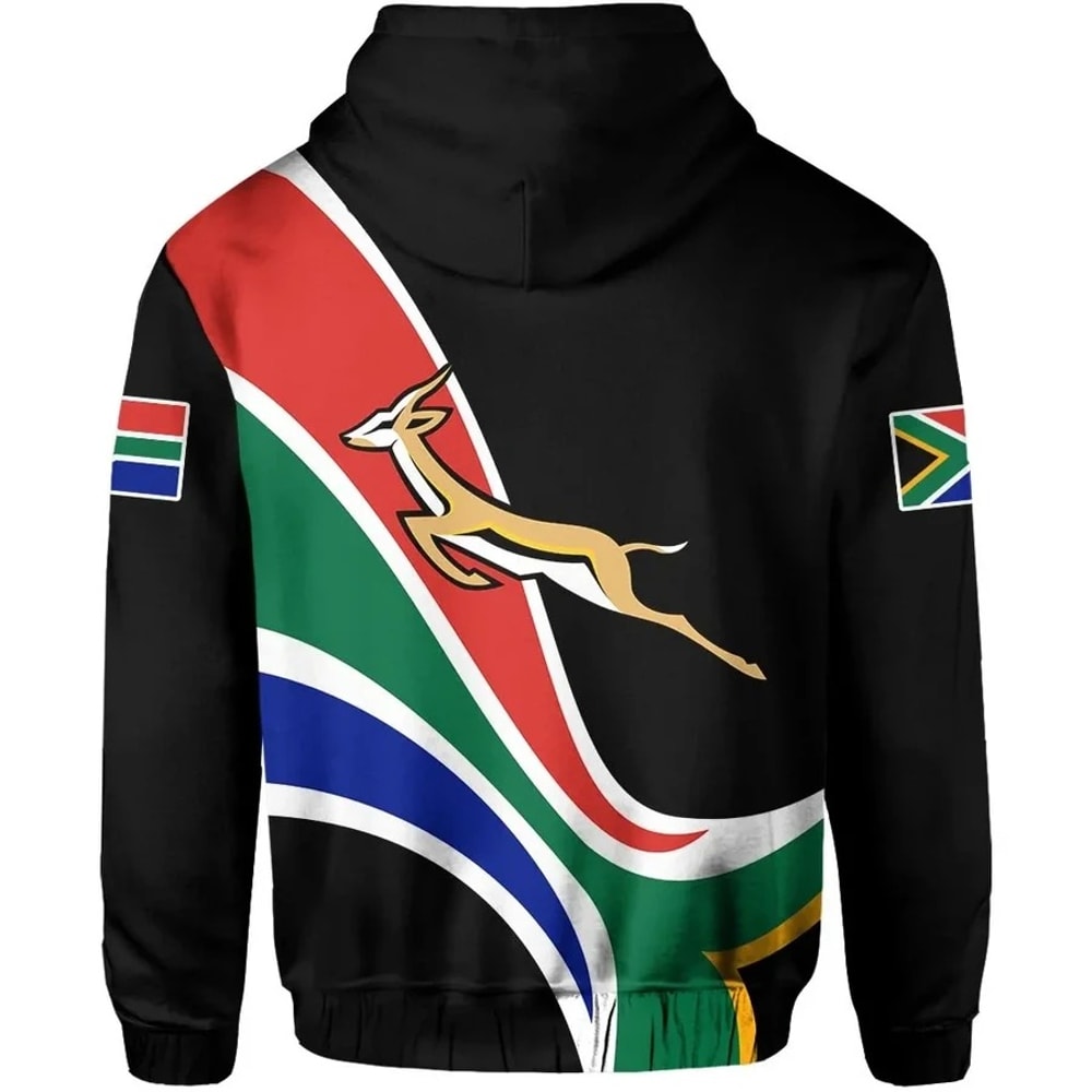 South Africa Springbok Hoodie - Otis Style, African Hoodie For Men Women
