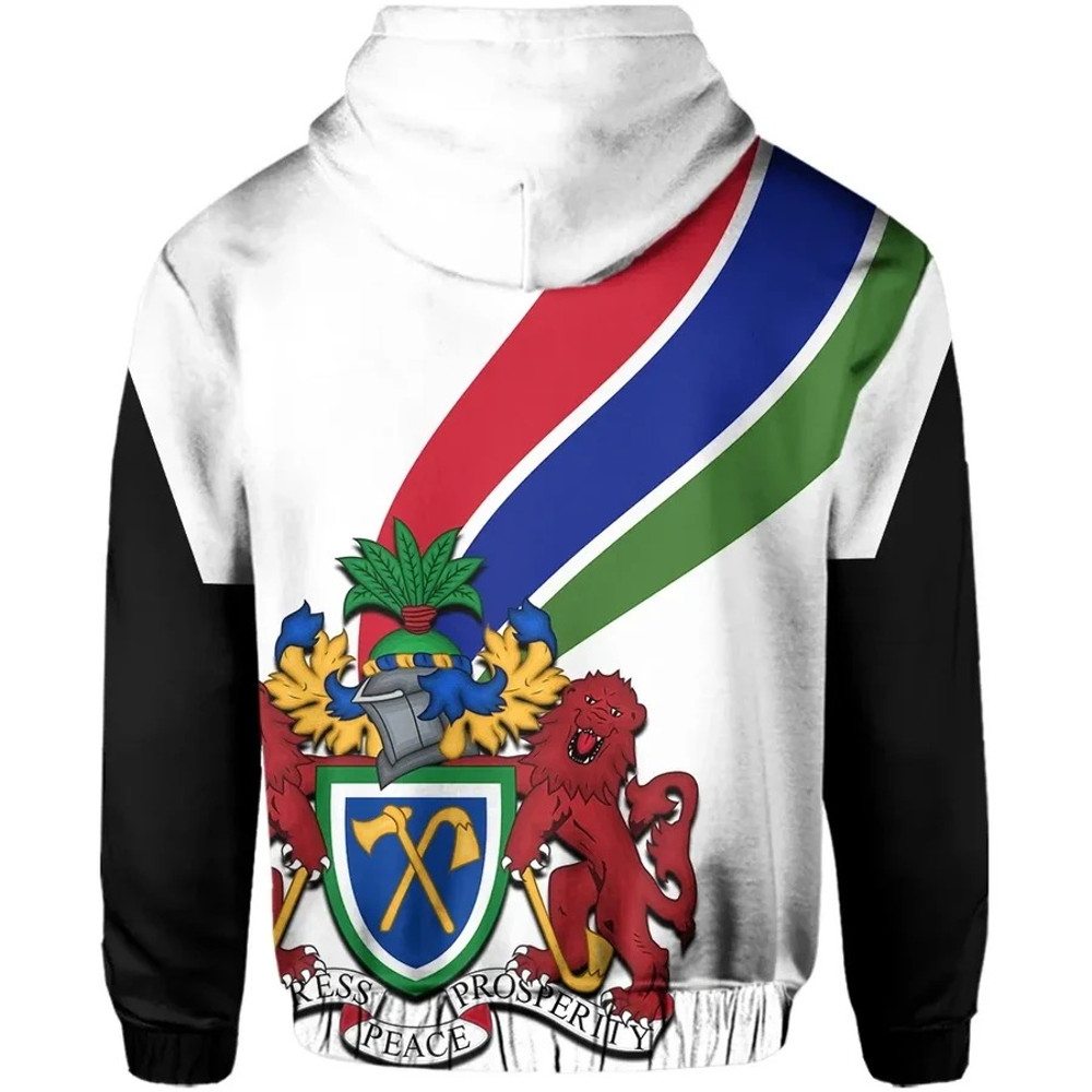 Gambia Lines Hoodie, African Hoodie For Men Women