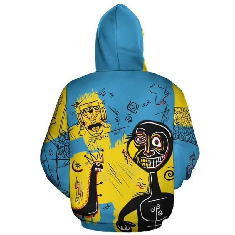 African Art Viva Underground Psychedelic Vintage Style Hoodie, African Hoodie For Men Women