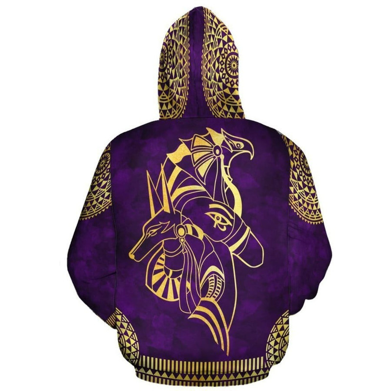 Anubis & Horus 2 Hoodie, African Hoodie For Men Women