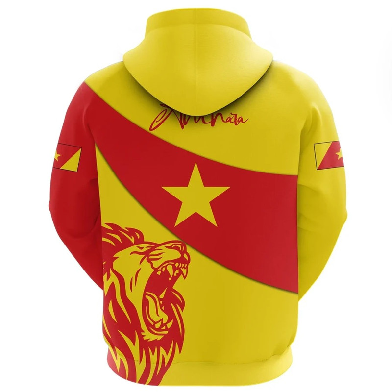 Amhara Flag Lion Hoodie, African Hoodie For Men Women