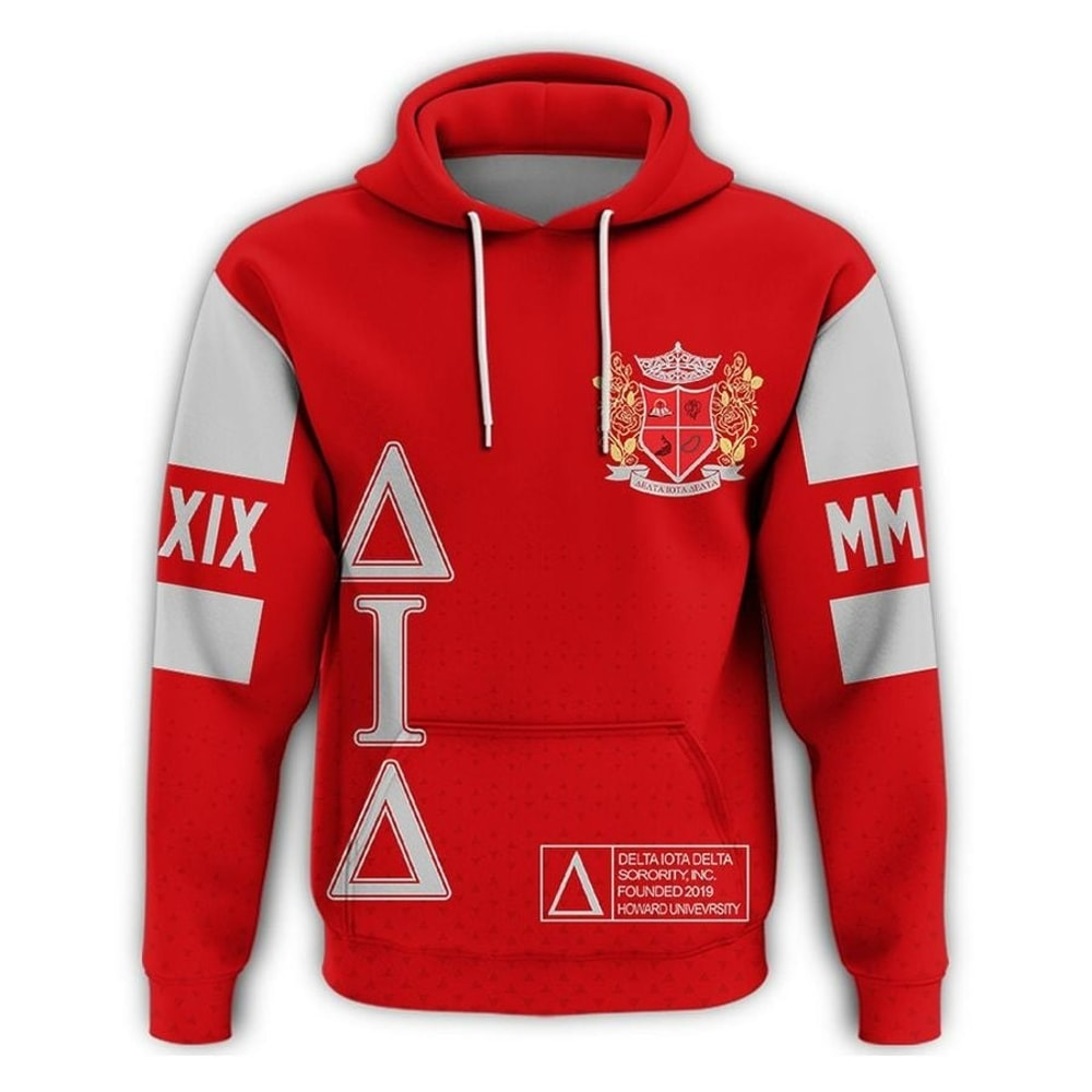 MCM Delta Iota Delta Hoodie, African Hoodie For Men Women