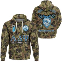 alpha lambda psi camo hoodie, african hoodie for men women