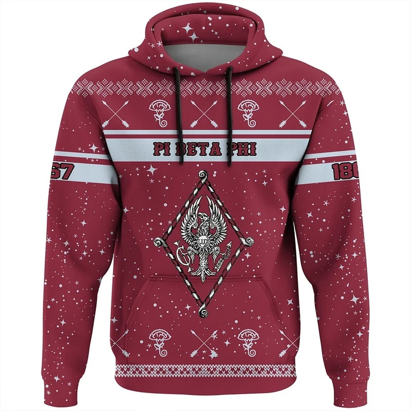 Christmas Style Sorority Pi Beta Phi Hoodie, African Hoodie For Men Women