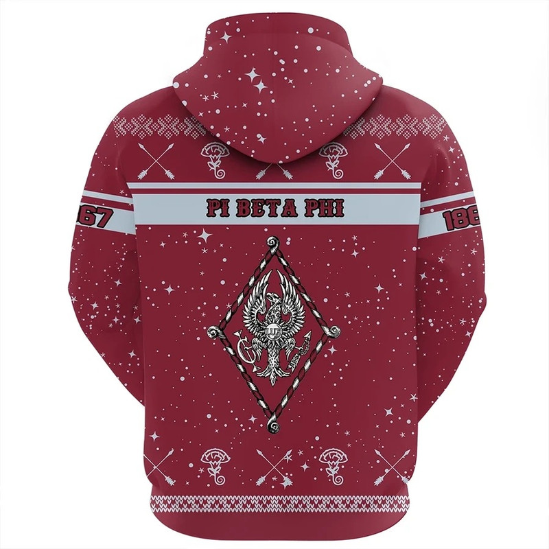 Christmas Style Sorority Pi Beta Phi Hoodie, African Hoodie For Men Women