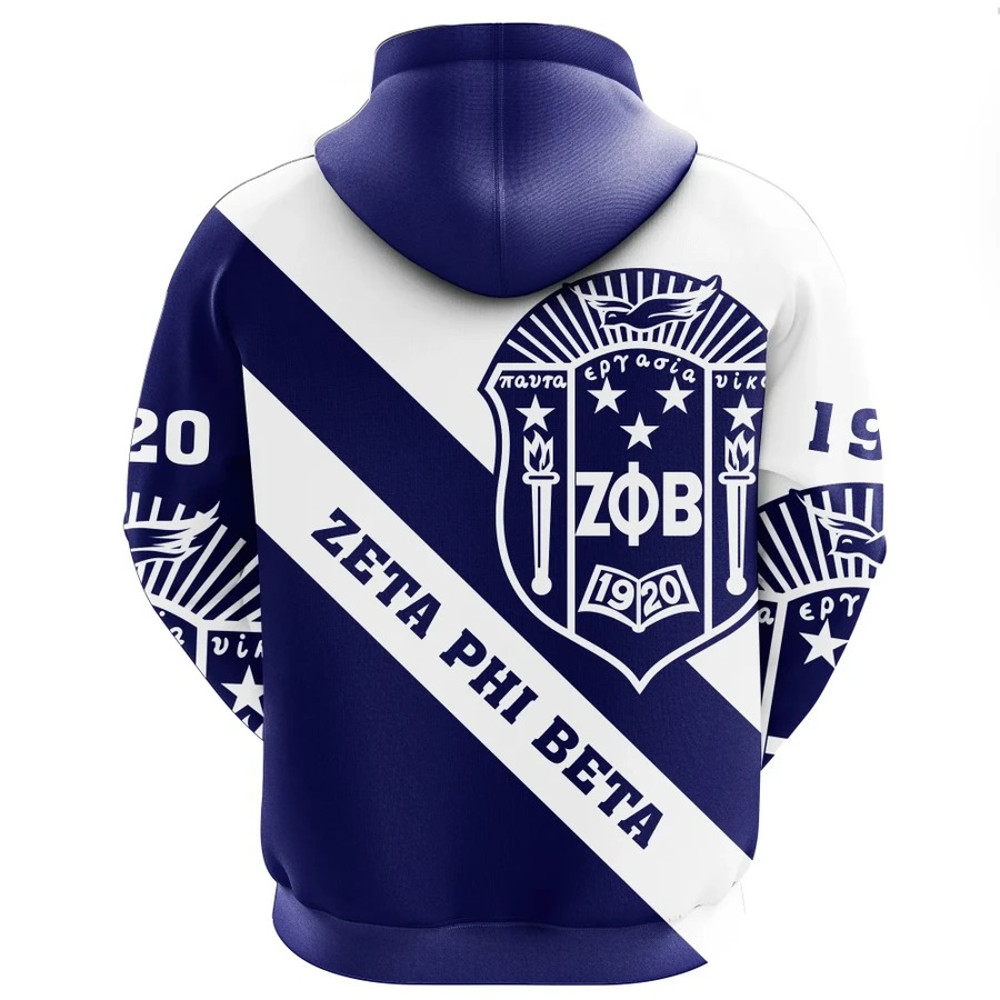 Zeta Phi Beta Hoodie Tech Style, African Hoodie For Men Women