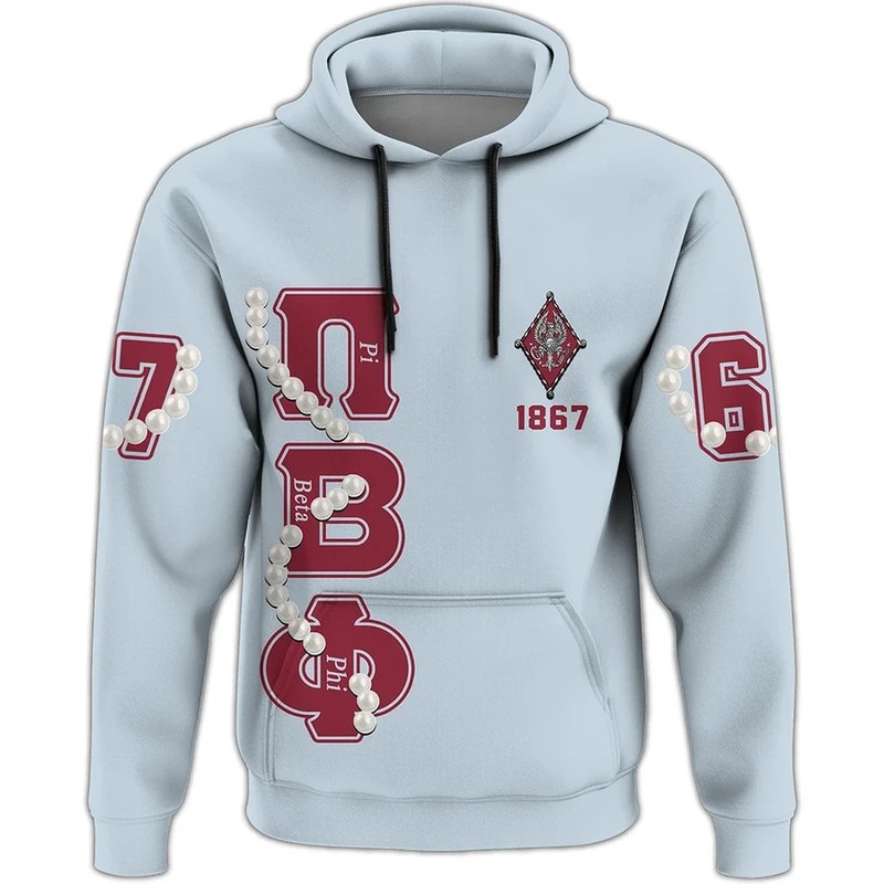Pi Beta Phi Pearls Ver. 2 Hoodie, African Hoodie For Men Women