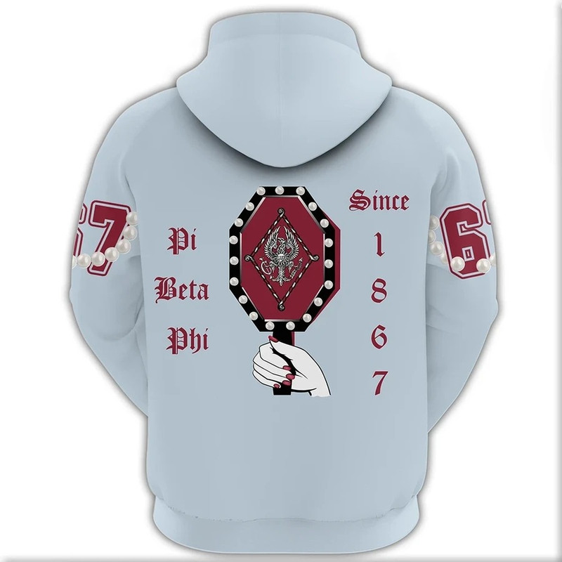 Pi Beta Phi Pearls Ver. 2 Hoodie, African Hoodie For Men Women