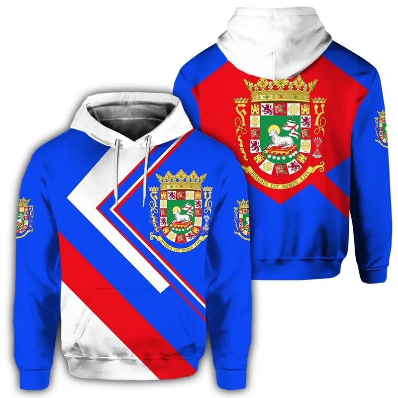 Encanto Rican Hoodie - Puerto Rico Coat Of Arm Simple Hoodie, African Hoodie For Men Women