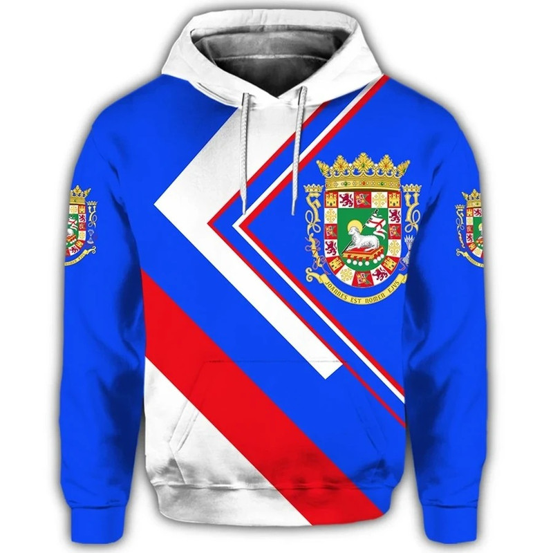 Encanto Rican Hoodie - Puerto Rico Coat Of Arm Simple Hoodie, African Hoodie For Men Women