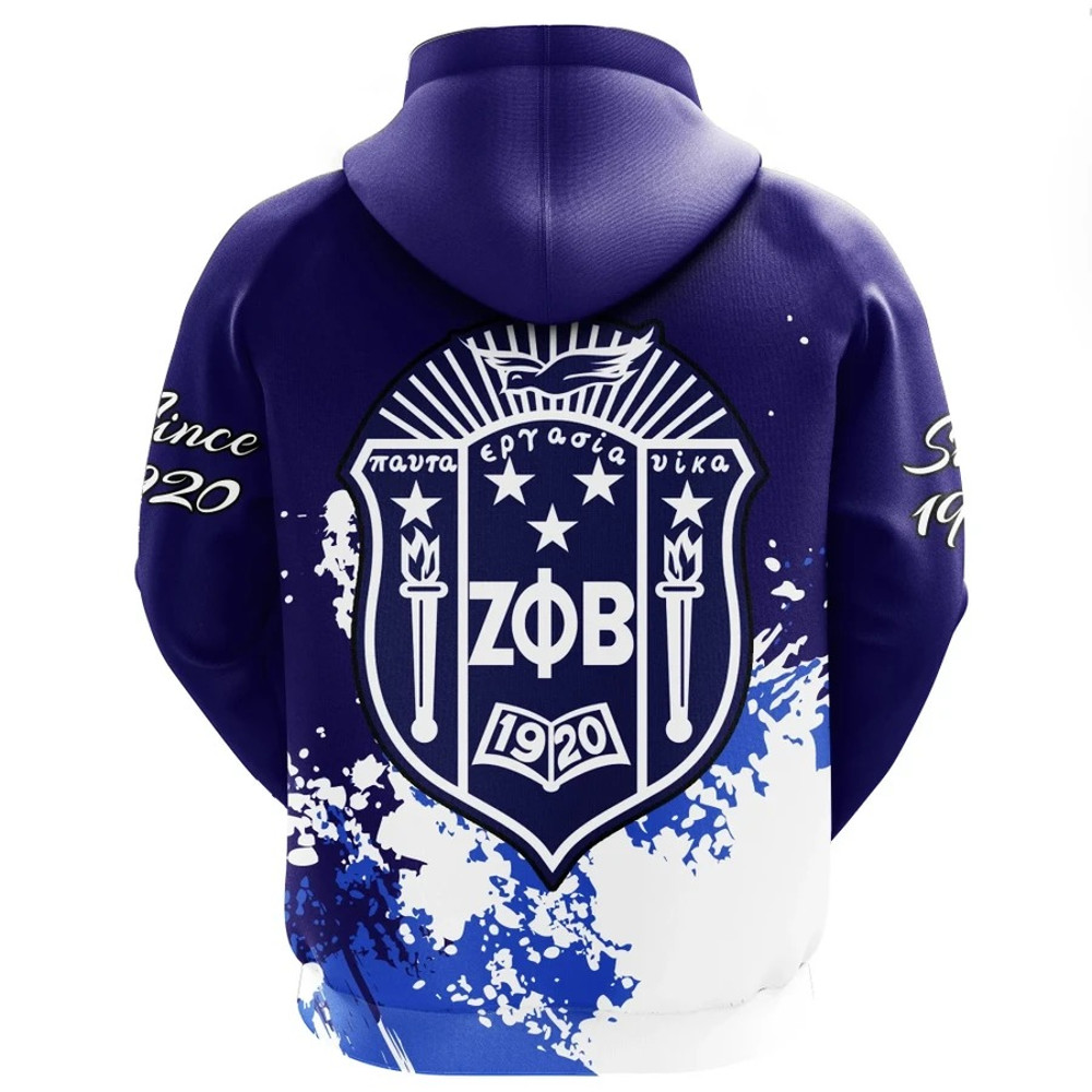Zeta Phi Beta Spaint Style Hoodie, African Hoodie For Men Women