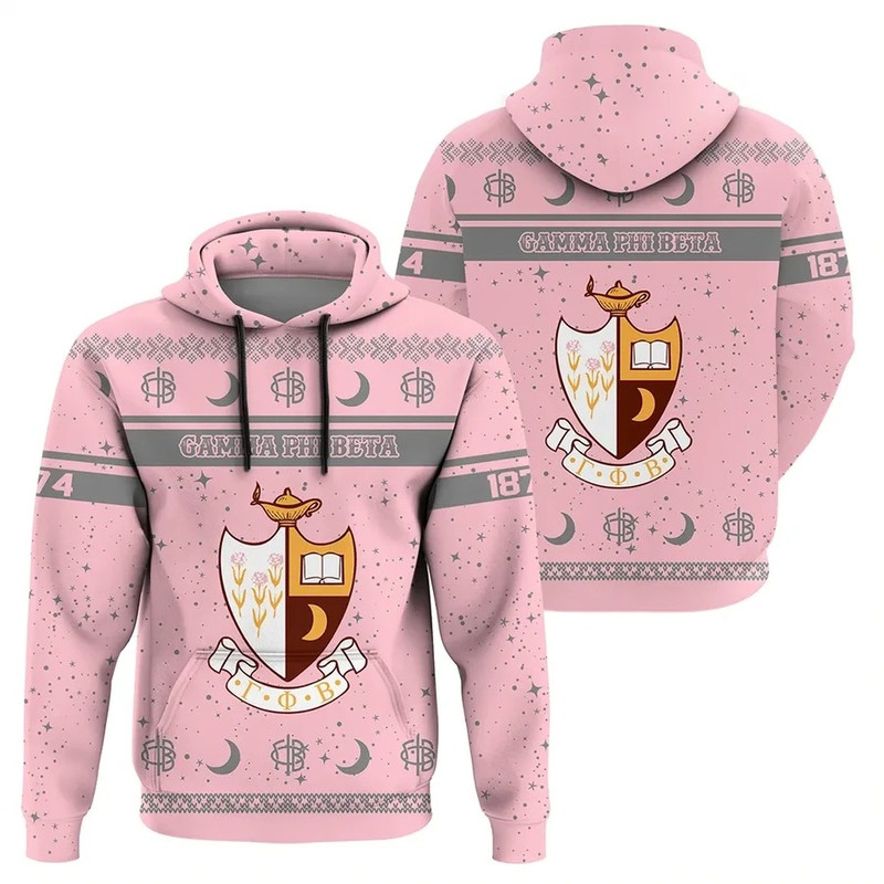 Christmas Style Sorority Gamma Phi Beta Hoodie, African Hoodie For Men Women