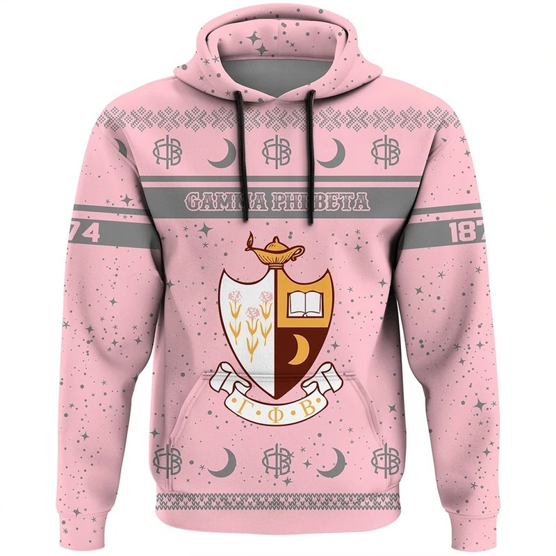 Christmas Style Sorority Gamma Phi Beta Hoodie, African Hoodie For Men Women