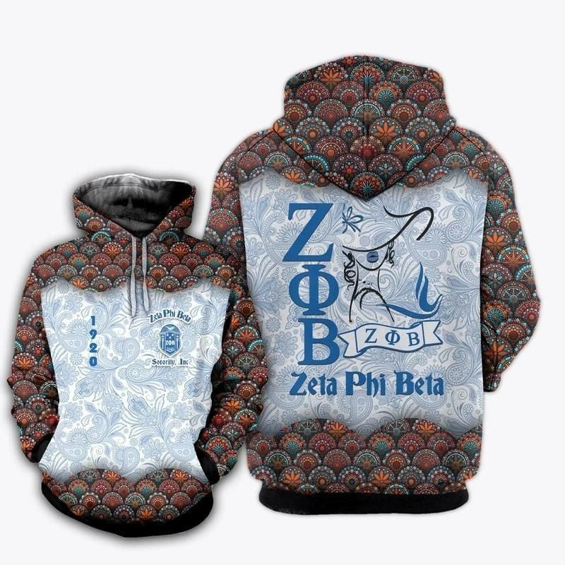 Floral Secret Woman Zeta Phi Beta Hoodie, African Hoodie For Men Women
