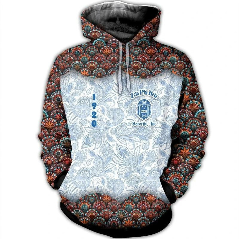 Floral Secret Woman Zeta Phi Beta Hoodie, African Hoodie For Men Women