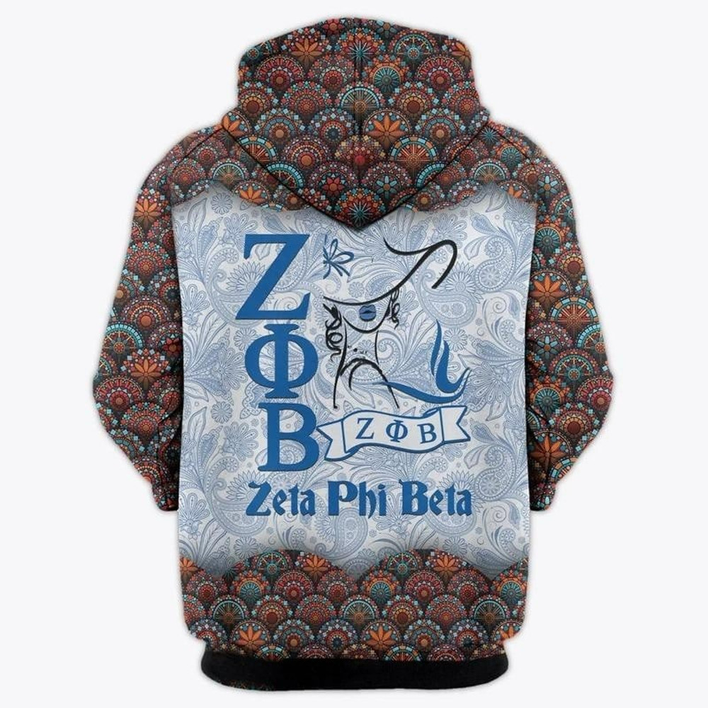 Floral Secret Woman Zeta Phi Beta Hoodie, African Hoodie For Men Women