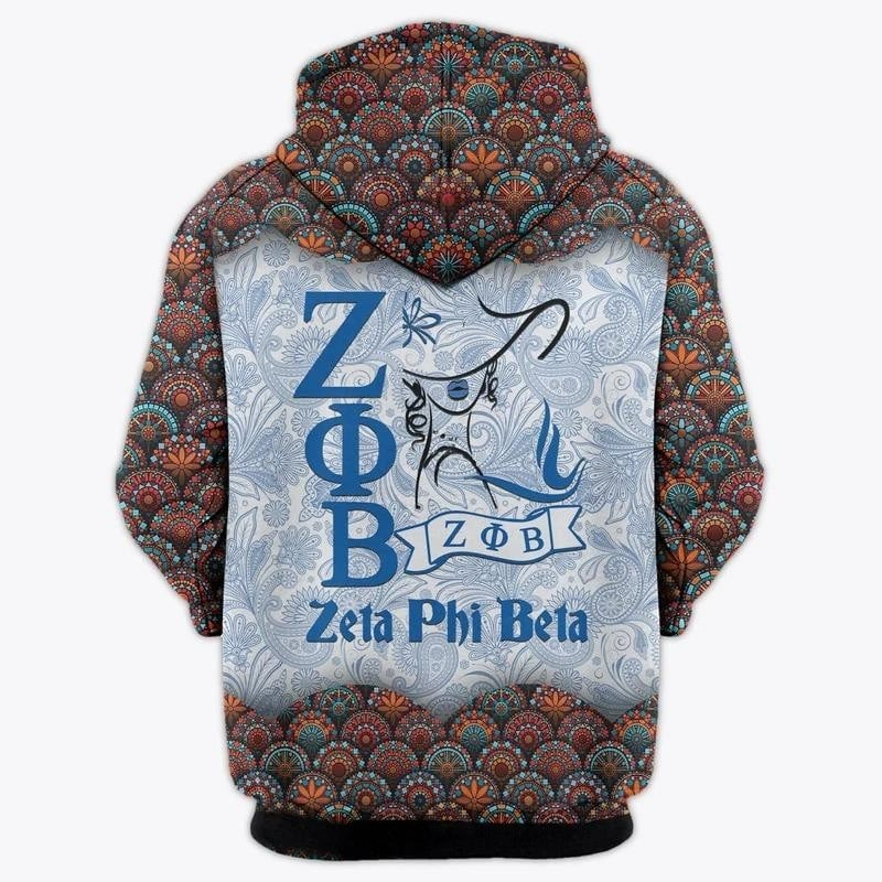 Floral Secret Woman Zeta Phi Beta Hoodie, African Hoodie For Men Women