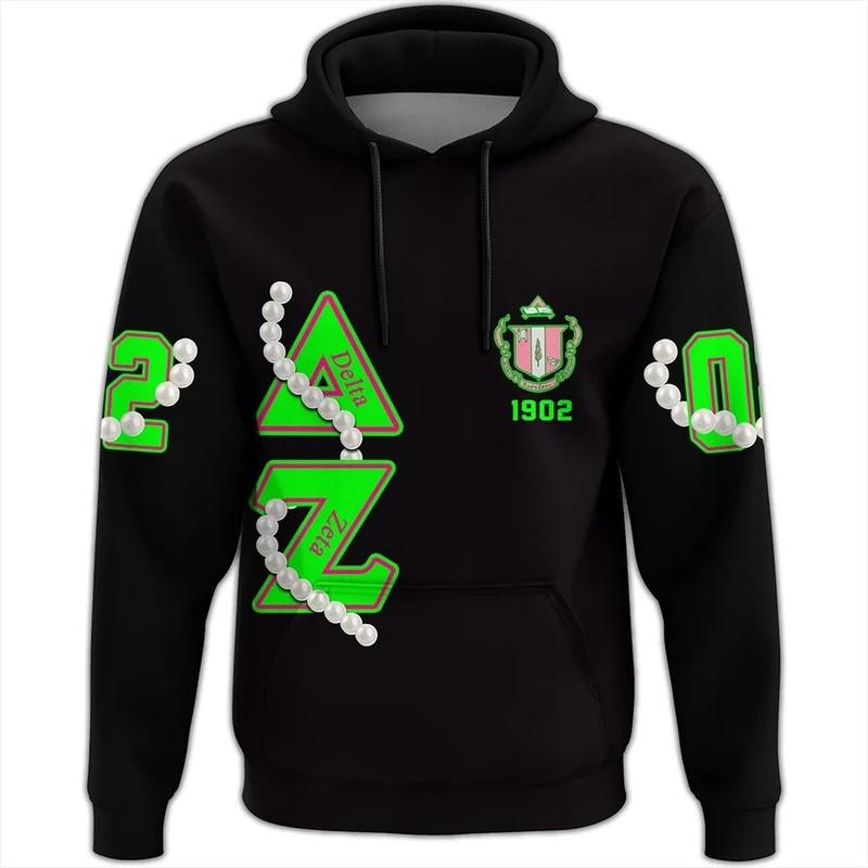 Delta Zeta Pearls Hoodie, African Hoodie For Men Women