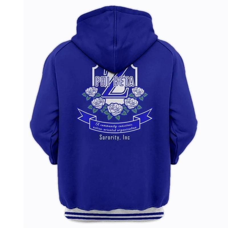 Shield Of Zeta Phi Beta Flowers Hoodie, African Hoodie For Men Women