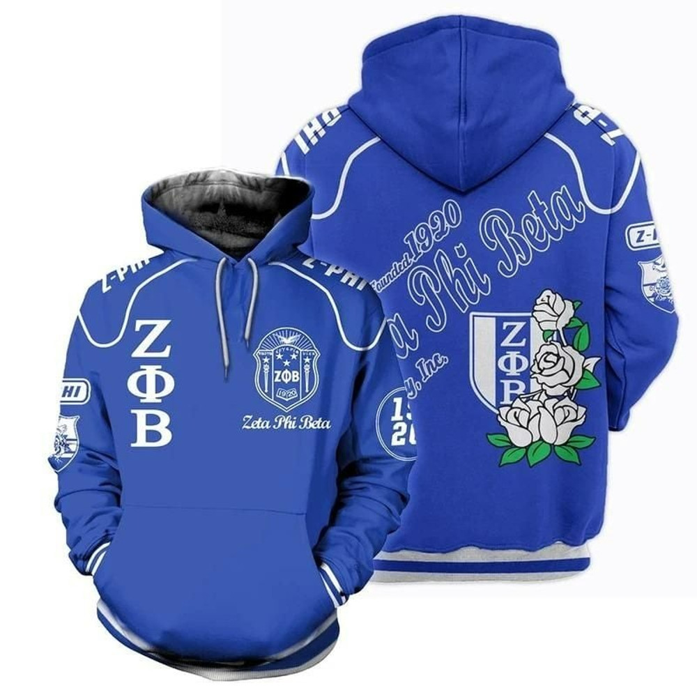Flower Zeta Phi Beta Hoodie, African Hoodie For Men Women