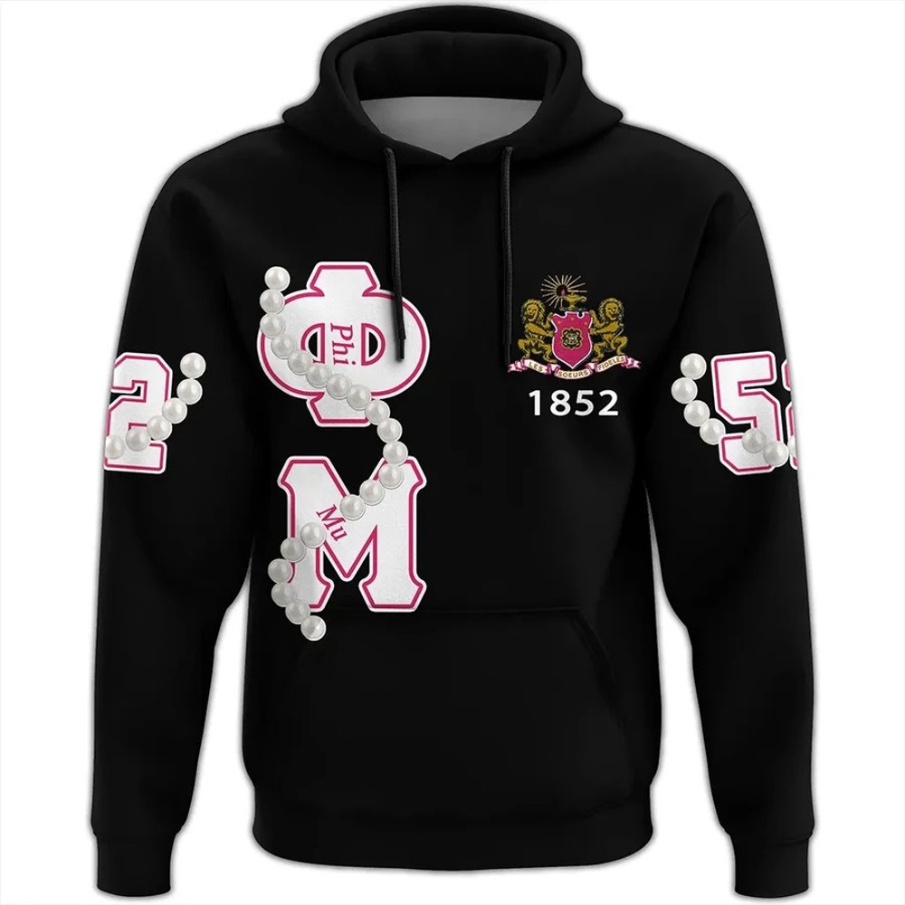 Phi Mu Pearls Hoodie, African Hoodie For Men Women