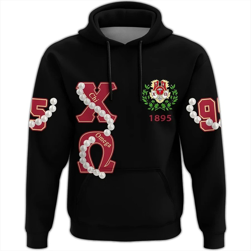 Chi Omega Pearls Hoodie, African Hoodie For Men Women