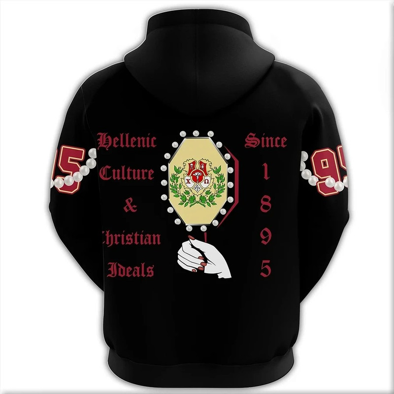 Chi Omega Pearls Hoodie, African Hoodie For Men Women