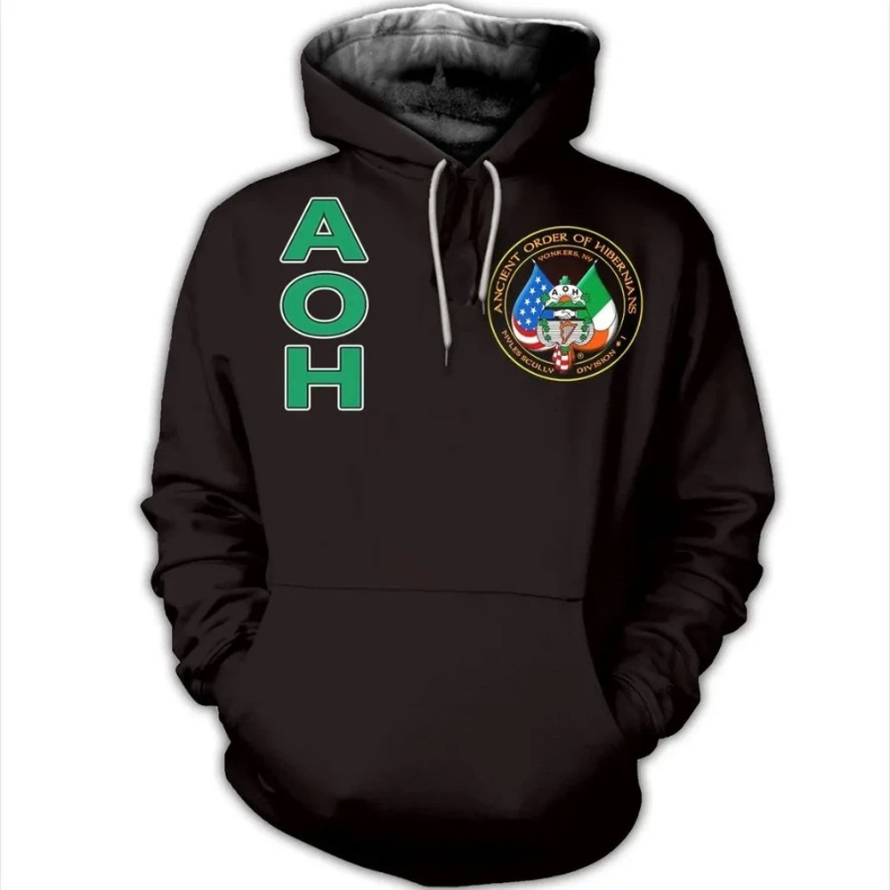 Greek Life Hoodie - Ancient Order of Hibernians Brotherhood, African Hoodie For Men Women