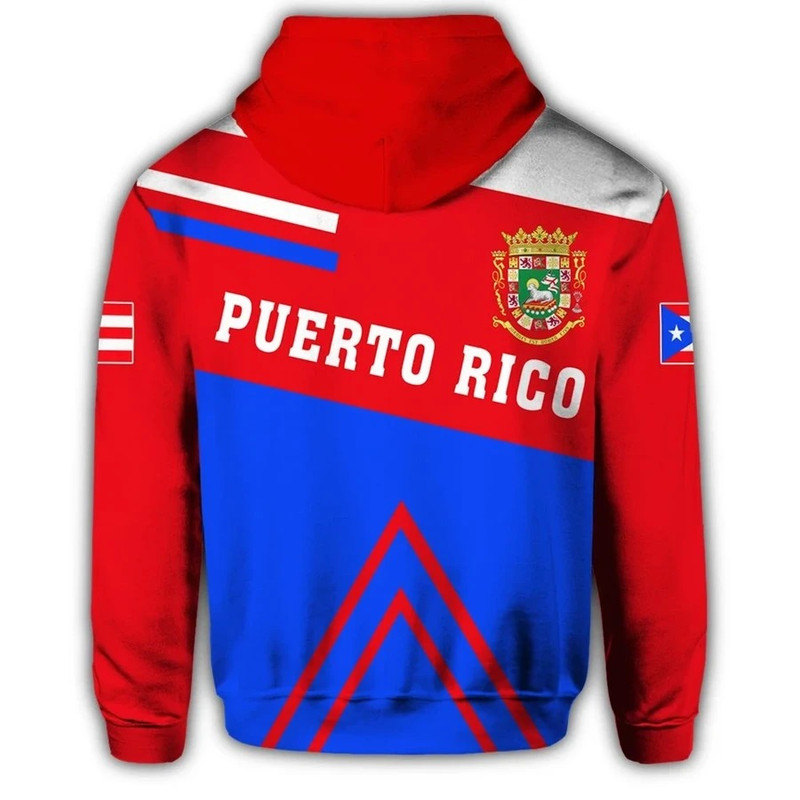 Encanto Rican Hoodie - Personalized Puerto Rico Coat Of Arm Sport Hoodie, African Hoodie For Men Women