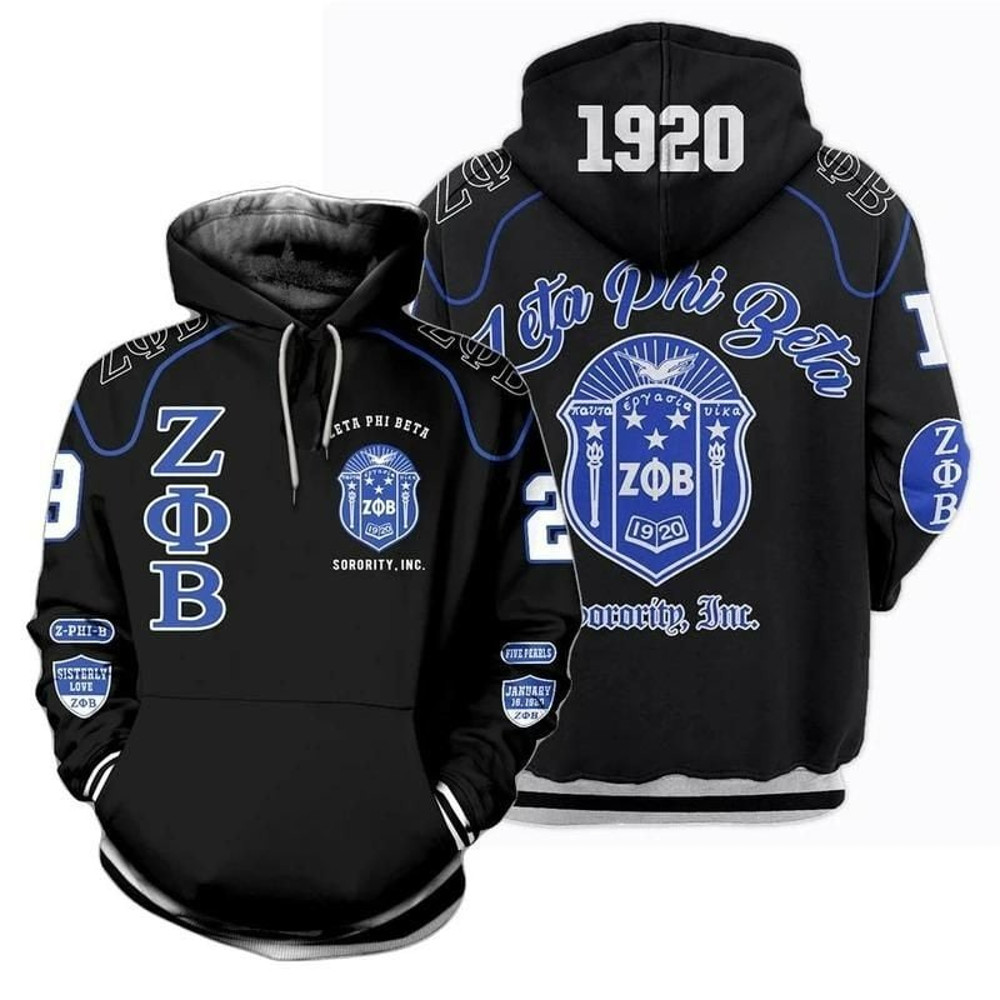 Z-phi-B Zeta Phi Beta Sorority Inc Hoodie, African Hoodie For Men Women